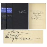 ''Memoirs by Harry S. Truman'' signed first edition set. Two-volume set comprises ''Year of