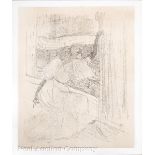 Henri de Toulouse Lautrec (French, 1864-1901), "Yvette Guilbert, Saluant Le Public", 1898,