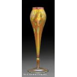 A Tiffany Studios Tulip Form Favrile Glass Vase, early 20th c., signed "L.C. Tiffany - Favrile"