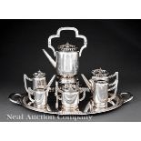 Austro?Hungarian .800 Silver Tea and Coffee Service, late 19th/early 20th c., Pest, maker A.B.A.