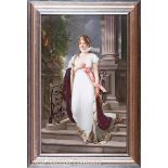 Berlin KPM Porcelain Portrait Plaque, late 19th c., impressed monogram and scepter mark, depicting