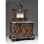 Italian Renaissance?Style Burlwood, Parcel Ebonized and Mother?of?Pearl Inlaid Dressing Chest, en