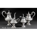 Baltimore Sterling Silver Repoussé Tea and Coffee Service, Jenkins and Jenkins, wc. 1908?1915, incl.