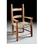 Rare Acadian Oak or Ash Slat-Back Child's Chair, late 18th/early 19th c., Lower Mississippi