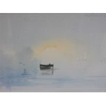 - Spencer, a pair of 20th Century seascapes, 'Dusk and Dawn', signed, 40 x 30cm.