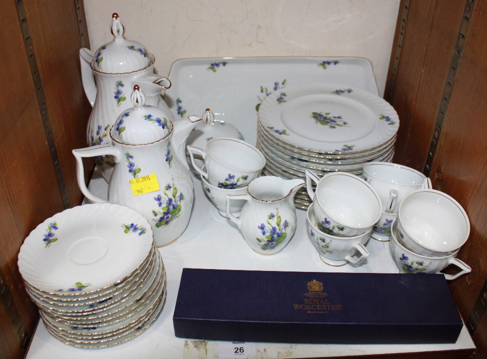 SECTION 26.  A Royal Tetton tea service of forty pieces decorated with forget-me-nots and a Royal