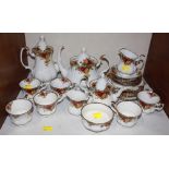 SECTION 6.  A Royal Albert, 'Old Country Rose', pattern of twenty-five pieces.