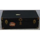 A 1930's 'Vacationer' metal bound steamer trunk.