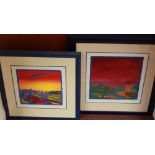 Barbara Hammerman Brody (American b1941), Five various colourist landscapes, signed "BH Brody,"