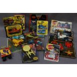 A collection of Corgi and other models of space ships and spaceman figures, Star Trek toys, in