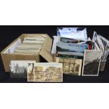 A collection of early 20th century French postcards, various subjects, together with a quantity of