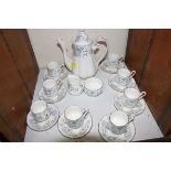 SECTION 28. A nineteen piece Royal Albert "Silver Maple" pattern coffee set.