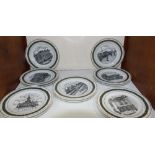 SECTION 9.  A set of twelve limited edition wall plates decorated with Portsmouth and Southsea