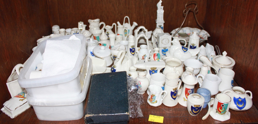 SECTIONS 37 & 38.  A large collection of Portsmouth and Southsea crested souvenir china and - Image 2 of 2