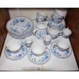 SECTION 27.  A Bavarian blue and white floral breakfast service of thirty pieces.