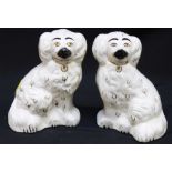 A pair of Beswick Staffordshire dogs, impressed mark, 20cm.