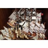 SECTION 36   Nineteen modern wooden model sailing ships predominately 3- masted. Tallest measures 40