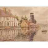 A. Nikolsky, (20th C), The Royal Oak public house and Langstone Watermill, signed and dated 1967,