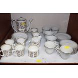 SECTION 2. A Wedgwood Susie Cooper 'Venetia' coffee service, together with six Royal Doulton '