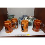 SECTION 19.  A set of four 1977 Fleet Reviews commemorative mugs and other oriental and European