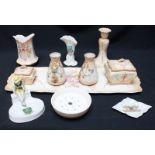 SECTION 36.  A Crown Devon Fieldings dressing table set and a few items of crested ware including