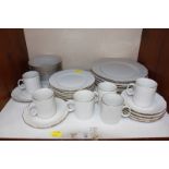 SECTION 10. A Harmony white porcelain six place setting dinner service.