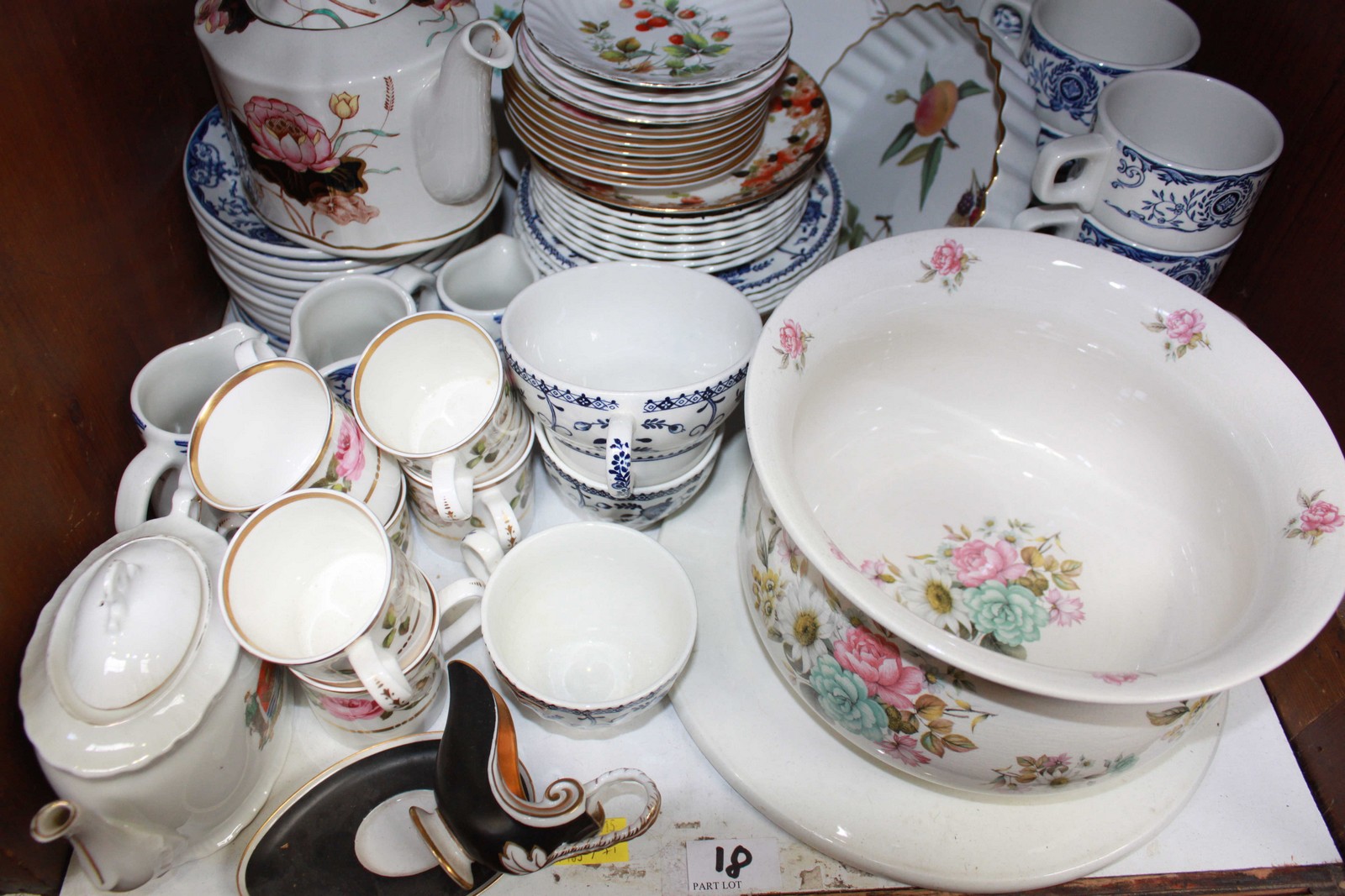 SECTION 20: A collection of assorted china ware and part tea sets.