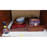 SECTION 9.  A Rosewood writing box (af), a brass pen wiper, a set of six glass tumblers with