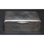 A large early 20th century Austrian .900 silver cigarette box, with wood lined and gilded