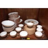 SECTION 43 & 44.  A large collection of Denby pottery tea and dinnerware including tureens and a