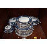 SECTION 46 & 47.  A large quantity of Losol pottery dinner ware, including tureens, and soup plates,