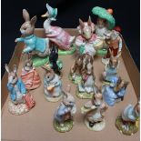 A collection of 16 Royal Albert Beatrix Potter animals.