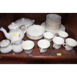 SECTION 40.  A Royal Doulton 'Diana' pattern part tea and dinner service comprising of 41 pieces.