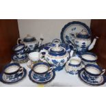 SECTION 6. A Booths 'Real Old Willow' blue, white and gilt part tea and coffee set.