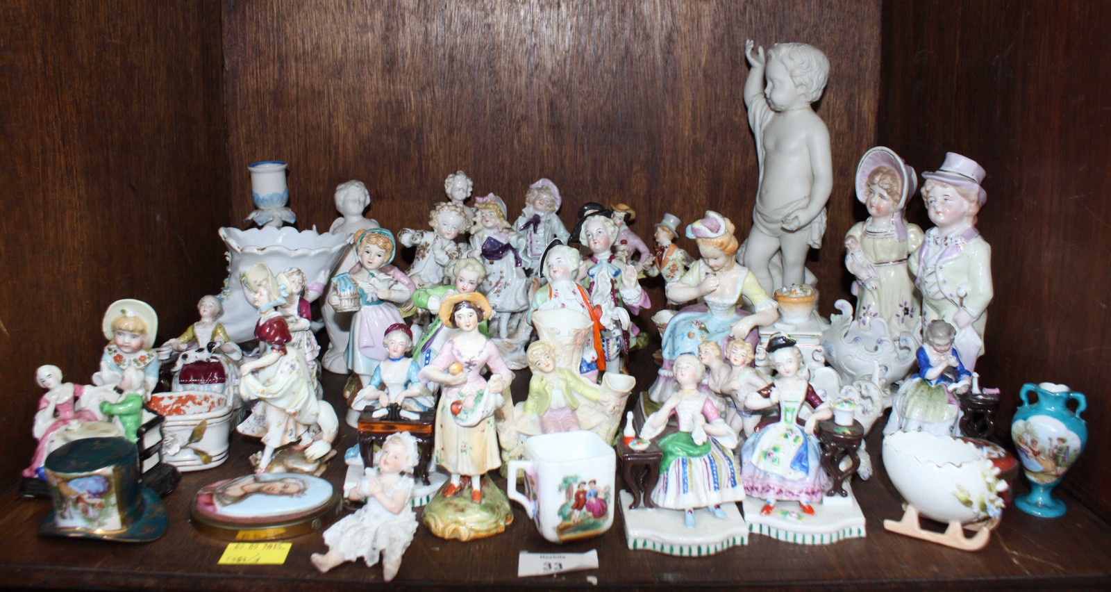 SECTION 33. A collection of late 19th/early 20th century Continental porcelain classical figures,