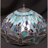 A Tiffany style dragonfly lamp shade.