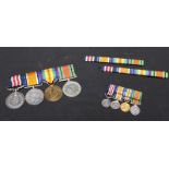 A WWI Medal group to 576624 Private R. Webster 17 / London Regiment. Comprising the George V medal