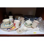 SECTION 15. A collection of assorted ceramics including a Masons Ironstone charger and other items.