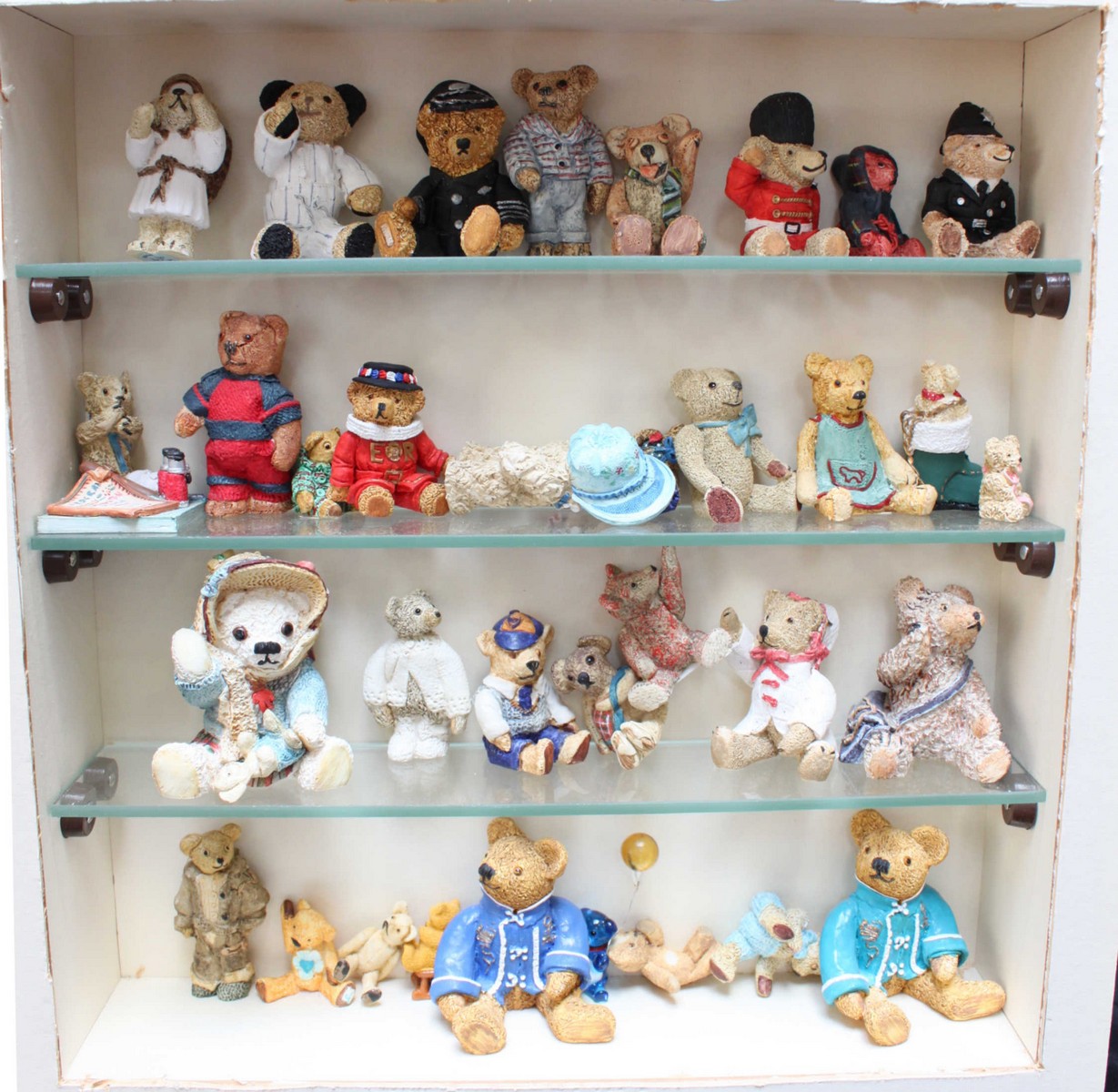 A collection of approximately 100 Colourbox 'Peter Fagan's' miniature Teddy Bears, most with boxes
