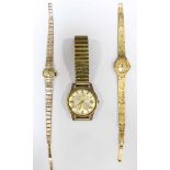 A ladies 9ct gold Rotary wrist watch, 12.4 grams net of movement, together with a gents wrist
