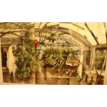 Colin Ruscoe, (20th Scottish), "Greenhouse, Makarsbield," multiple colour photo-montage pf the