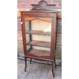 An Edwardian single door display cabinet (for restoration)