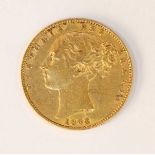 A Victorian 1862 22ct gold full sovereign.