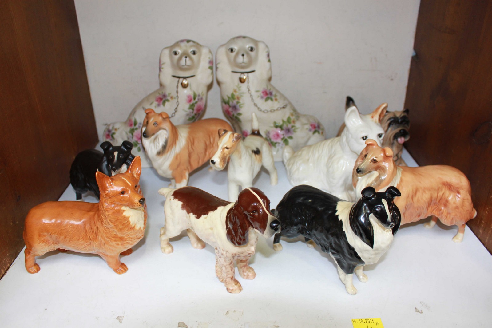 SECTION 14. A collection of eleven Beswick and other model dogs.