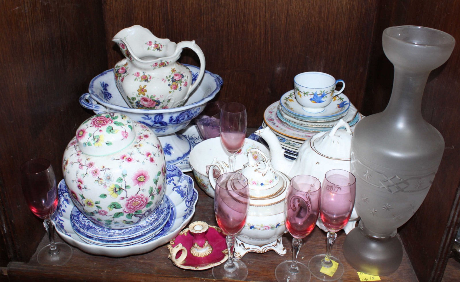 SECTION 36. A collection of assorted 19th century English ceramics including plates, tureens,