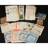 A collection of late 1930s-1950s Football programmes and ephemera, including Portsmouth v Watford