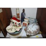 SECTION 32. A collection of assorted ceramics, tureens and other items.