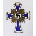 A WWII German Third Reich Mothers Cross, Bronze class, the reverse inscribed '16 December 1938'.