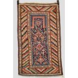 Kurdish prayer rug, possibly Sau’j Bulagh, north west Persia, early 20th century, 4ft. 9in. x 2ft.