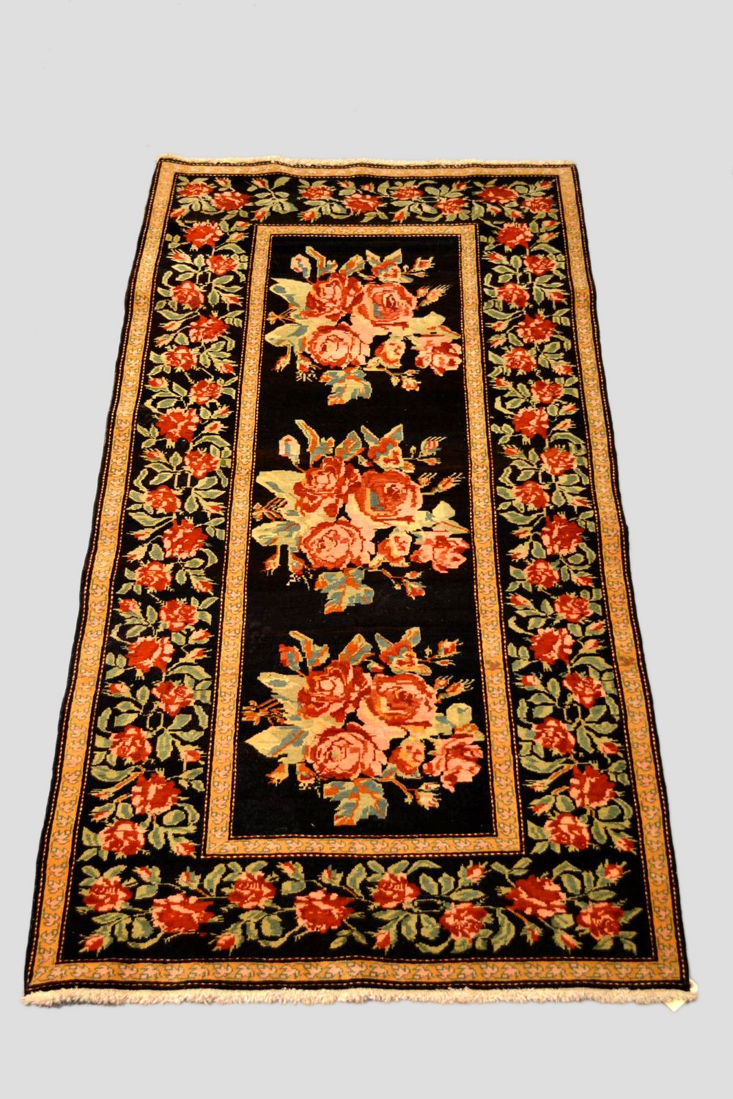 Karabakh rug, south west Caucasus, 20th century, 8ft. 1in. x 4ft. 3in. 2.46m. x 1.30m. Gol farangi